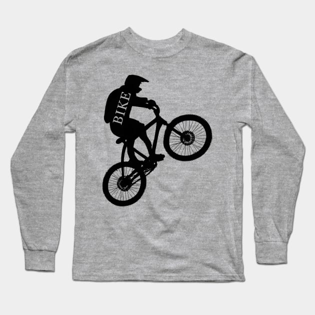 Mountain Biker Long Sleeve T-Shirt by TheWanderingFools